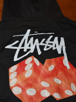Stussy zip hoodie new, black, size L