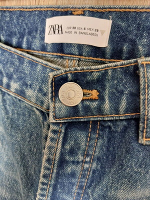 Zara women's jeans blue size 38 like new