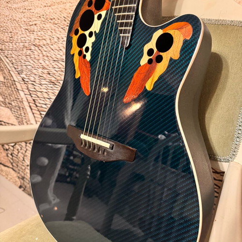 Ovation ADAMAS W 597 electro-acoustic guitar used with hard case