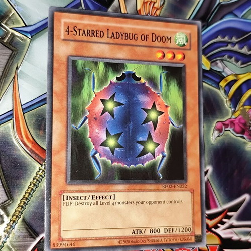 4-Starred Ladybug of Doom Yu-Gi-Oh! Card new