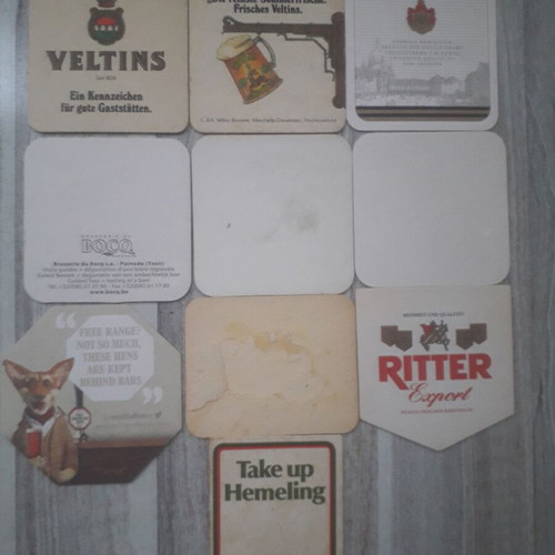 Beer Coasters used, set of 10 No 13