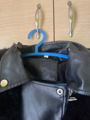 Mochy leather jacket used, black, size S