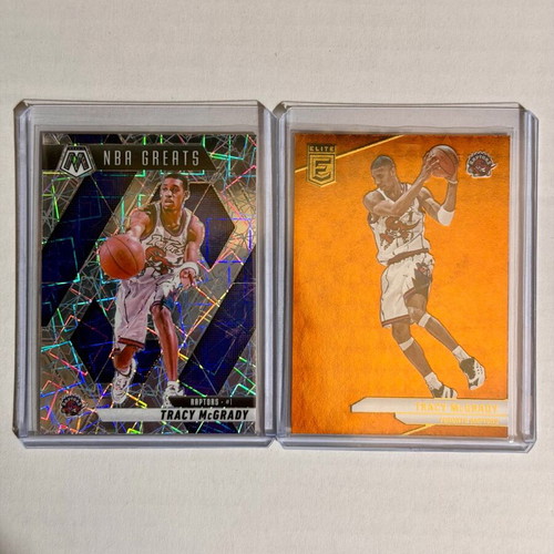 Tracy McGrady card lot 4, new, Toronto Raptors, parallel and base