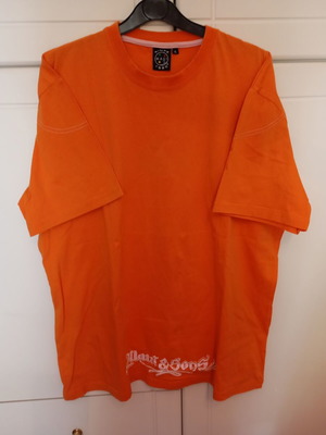 Maui & Sons men's orange T-shirt XL, summer surf design