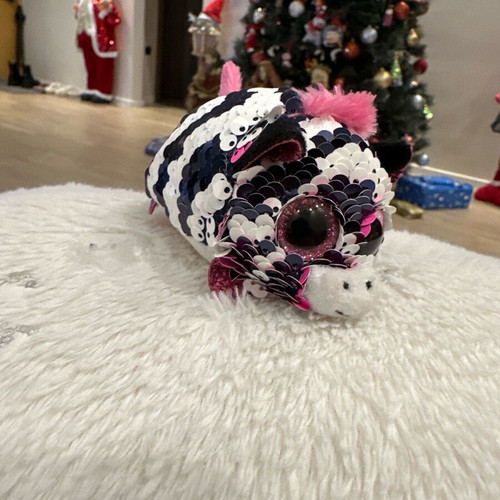 TY plush Beanie Boos Sequin the Zebra 4.5 cm like new