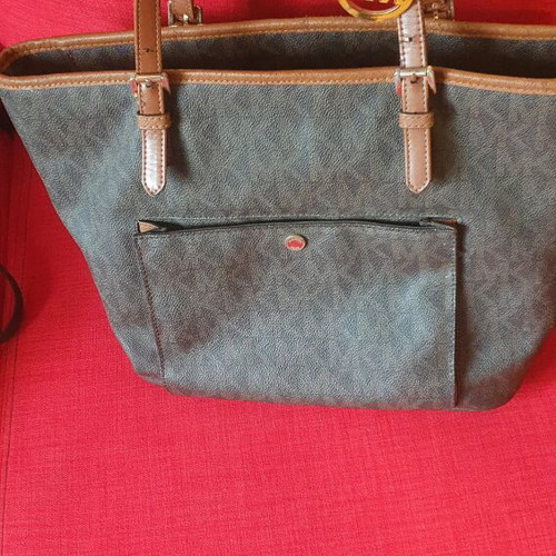 Michael Kors big shoulder bag used, beige brown