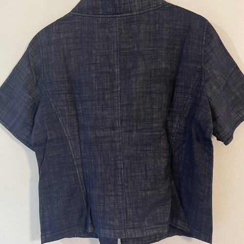 Comma short-sleeve summer jacket bolero, black grey, size M