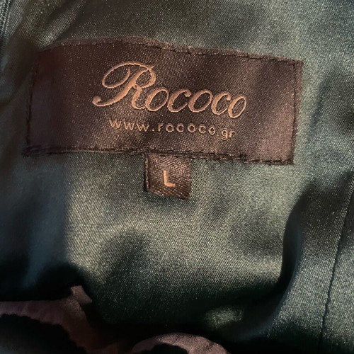 Rococo Satin Strapless Dress like new, green, size M/L