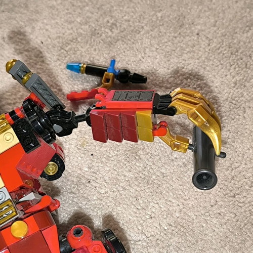 Lego 9448 Ninjago Rise of the Snakes Samurai mech used with missing parts