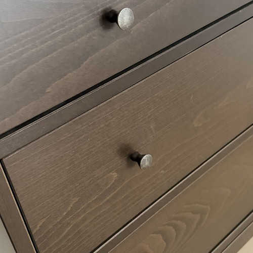 Ikea dresser with six drawers, dark wood