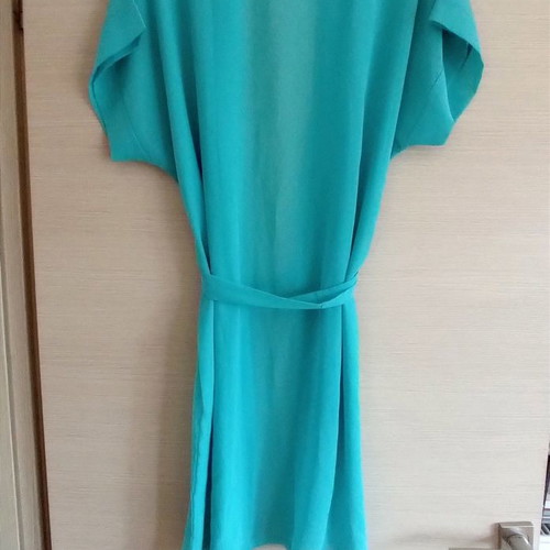 Nota Lingerie short robe used, aqua blue, size M/L