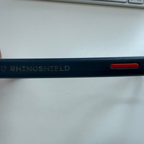 RhinoShield Mod NX iPhone 14 case like new, navy blue frame with clear back