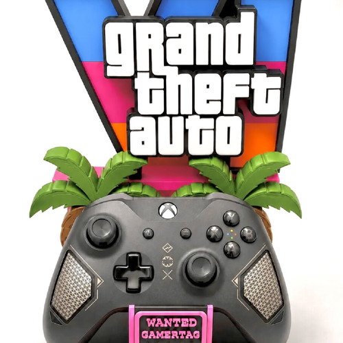 GTA VI Controller Stand for Xbox and PS5 with Custom Name
