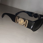 Versace sunglasses, black and gold
