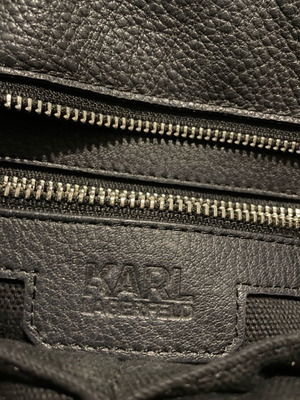 Karl Lagerfeld leather black handbag like new