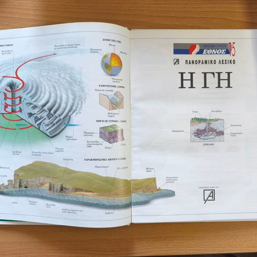 The Earth panoramic encyclopedia like new, Greek language