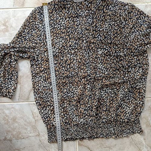 Zara Basic leopard print blouse like new, multicolor, size L