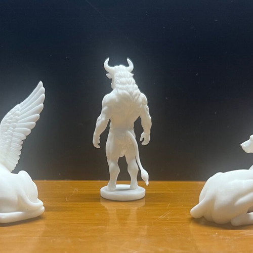 Ancient Greek Miniature Figurines new, sphinx minotaur cerberus
