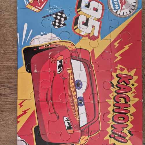 Cars and Farm puzzles 24 pieces used, set of 2