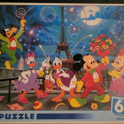 Clementoni puzzle 60 pieces Mickey and Minnie like new, vintage 1994