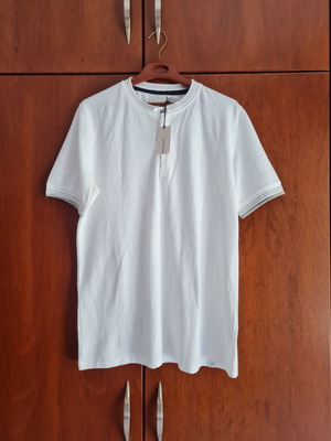 Nowadays white T-shirt, size L, 100% organic cotton