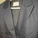 Classic women's mid-length blazer dark blue like new