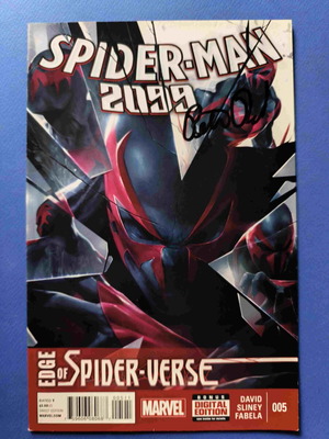 Spider-Man 2099 Vol 2 (2014) 5 comic book used, signed by Peter David