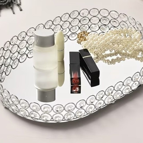 Mirror tray with stones new