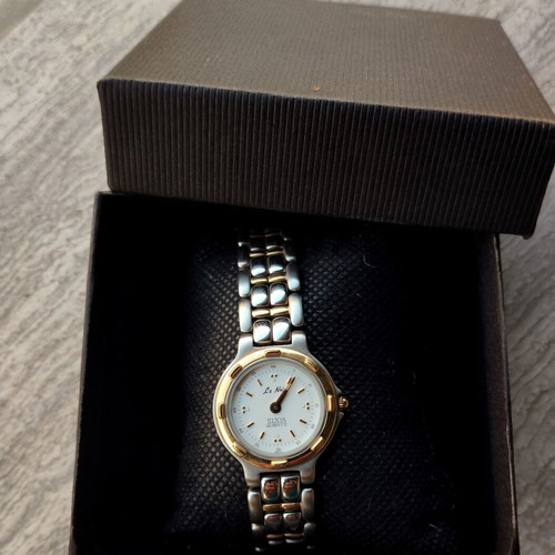Le Noir ELXIS women's wristwatch, gold and silver tone