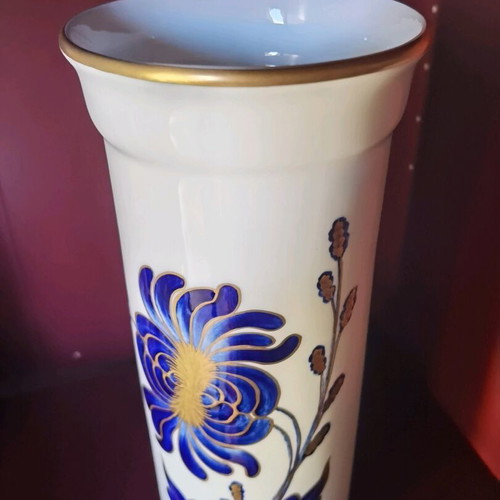 Porcelain vase KPM cobalt new