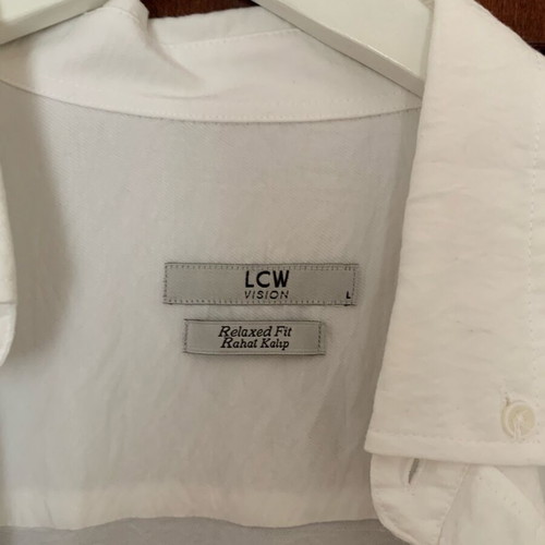 Men's white shirt like new, size L