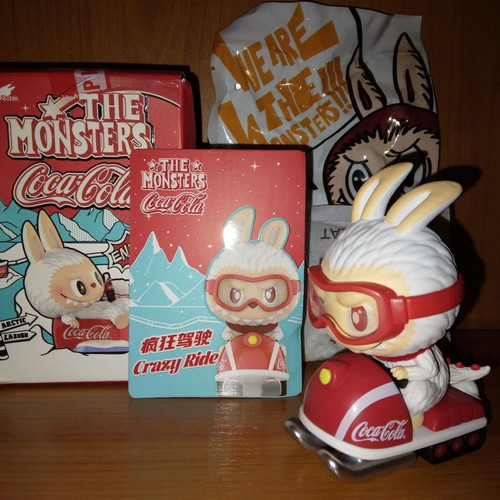 Pop Mart 2024 The Monsters Coca-Cola Crazy Ride “Zimomo” Labubu figure like new