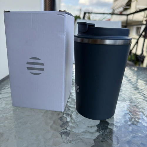 Tumbler 350ml and Insulated Carry Bag set new, gray
