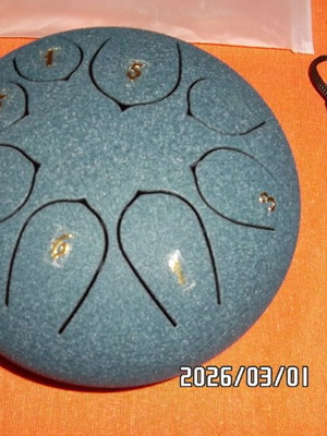 Steel Tong Drum 6'' new with 8 notes, complete set with manual