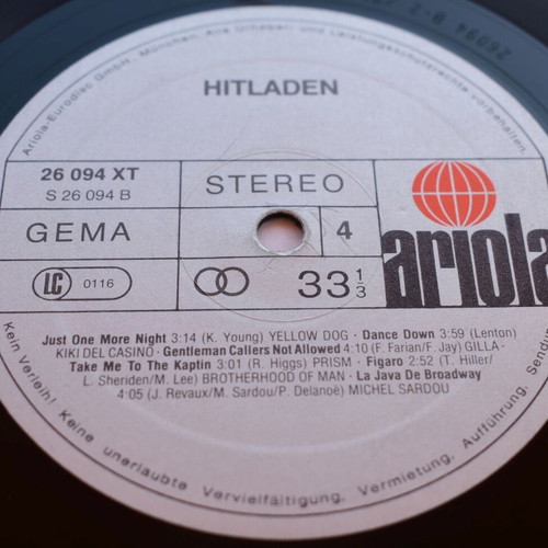 Various Hitladen Spezial International 2 LP compilation