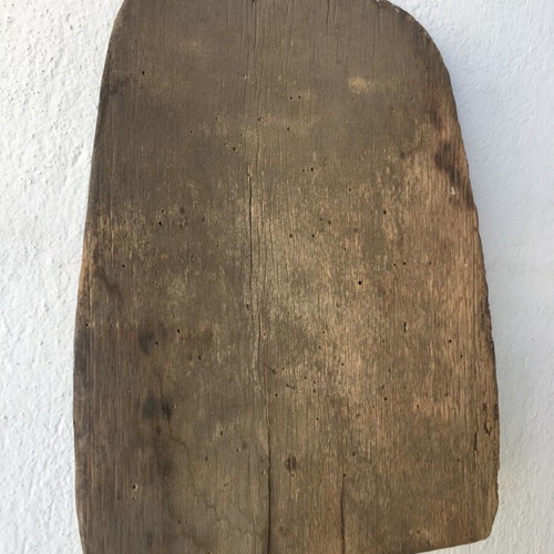 Wooden single-piece oven peel with curved handle 152cm long