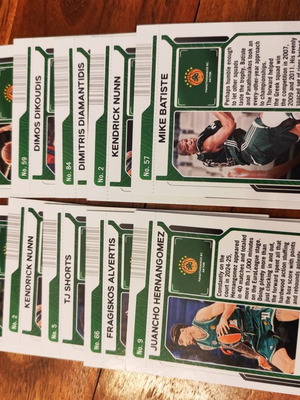 PAO basketball cards like new, set of 10