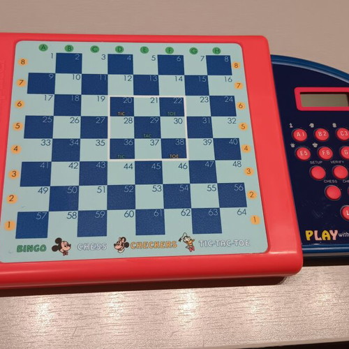 Mickey's 4 in 1 Computer by Novag like new, educational board game