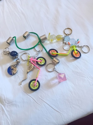 Keychains used, colorful assorted pack