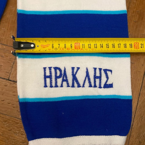 Iraklis Thessaloniki wool scarf used, classic