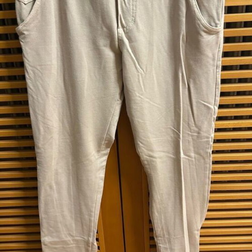ASOS cotton tracksuit bottoms with back pockets, like new, beige, medium