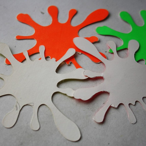 Phosphorescent stickers old, pack of 4, 1980s decade for car and motorcycle, new