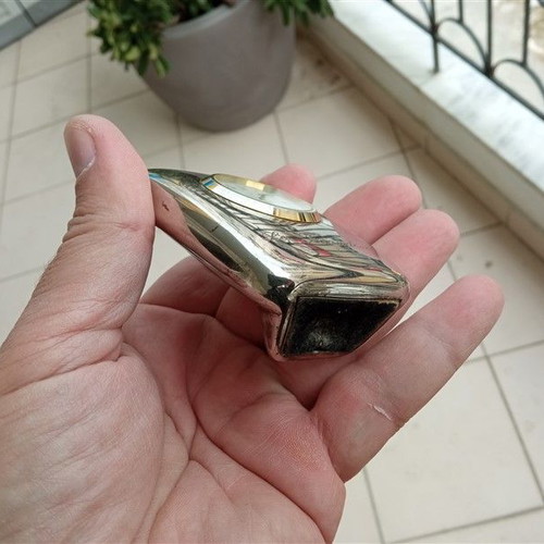 Ρολόι επιτραπέζιο μεταλλικό μεταχειρισμένο, αναλογικό