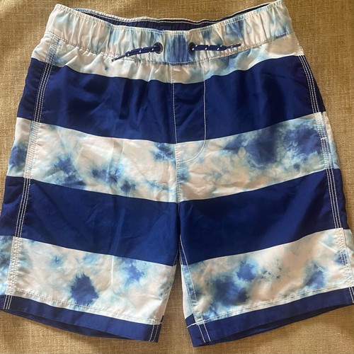 Gap swimwear used for boy 8-9 years white and blue