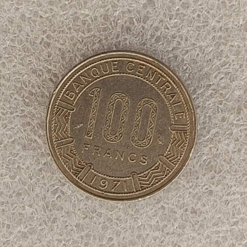 Congo Republic 100 Francs nickel coin 1971 FA-28