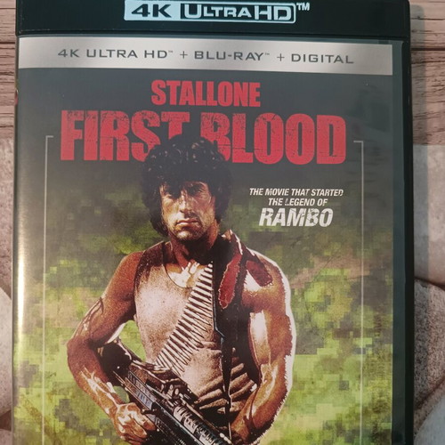 Rambo: First Blood Blu-Ray like new with 4K UHD disc and subtitles