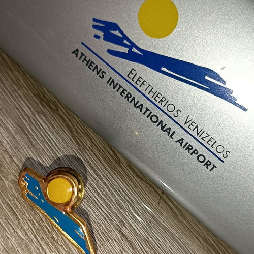 Collectible Athens International Airport 1st Year Operation Pin new