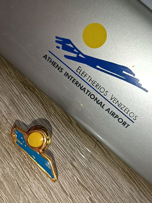 Collectible Athens International Airport 1st Year Operation Pin new
