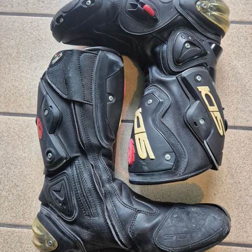 Sidi Vertigo motorcycle boots used, sport track model, size 43