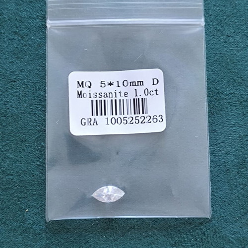 Moissanite 1.00ct Marquise Cut D Color GRA Certified new